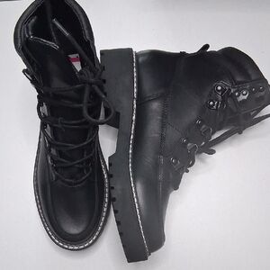 Calvin Klein Collection Black Combat Boots